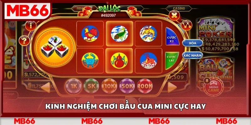 Kinh nghiệm chơi bầu cua mini cực hay