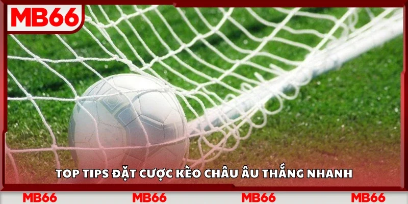 Top tips đặt cược kèo châu Âu thắng nhanh