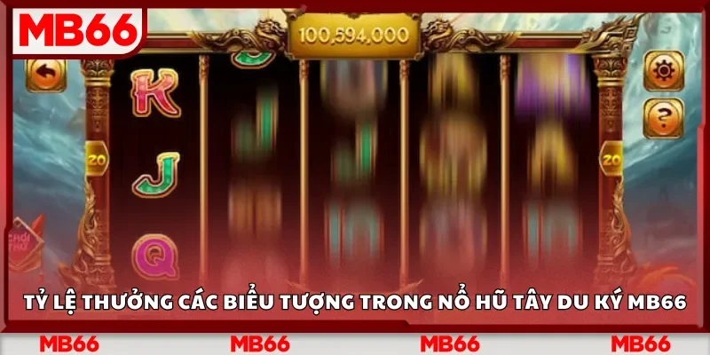 Tỷ lệ thưởng các biểu tượng trong nổ hũ Tây Du Ký Mb66