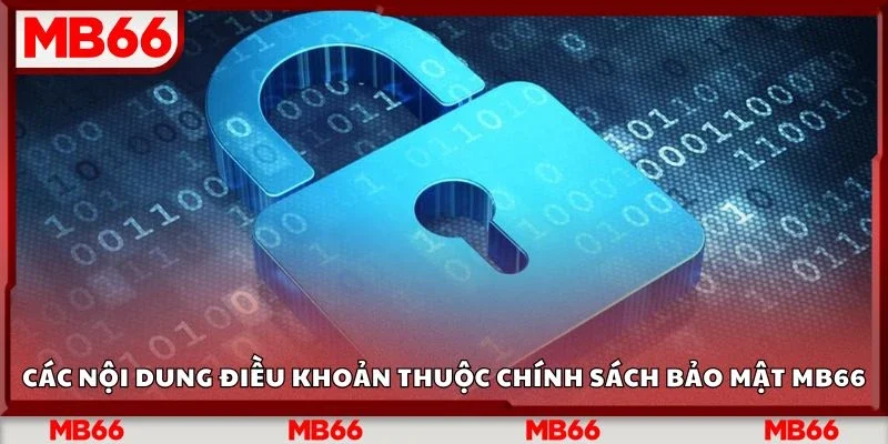 Các nội dung điều khoản thuộc chính sách bảo mật MB66