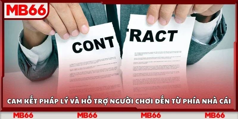 Cam kết pháp lý và hỗ trợ người chơi đến từ phía nhà cái